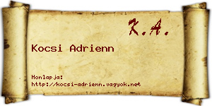 Kocsi Adrienn névjegykártya